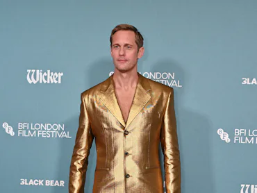 LONDON, ENGLAND - OCTOBER 08: Alexander Skarsgard attends the screening of "Wicker" during The 70th ...