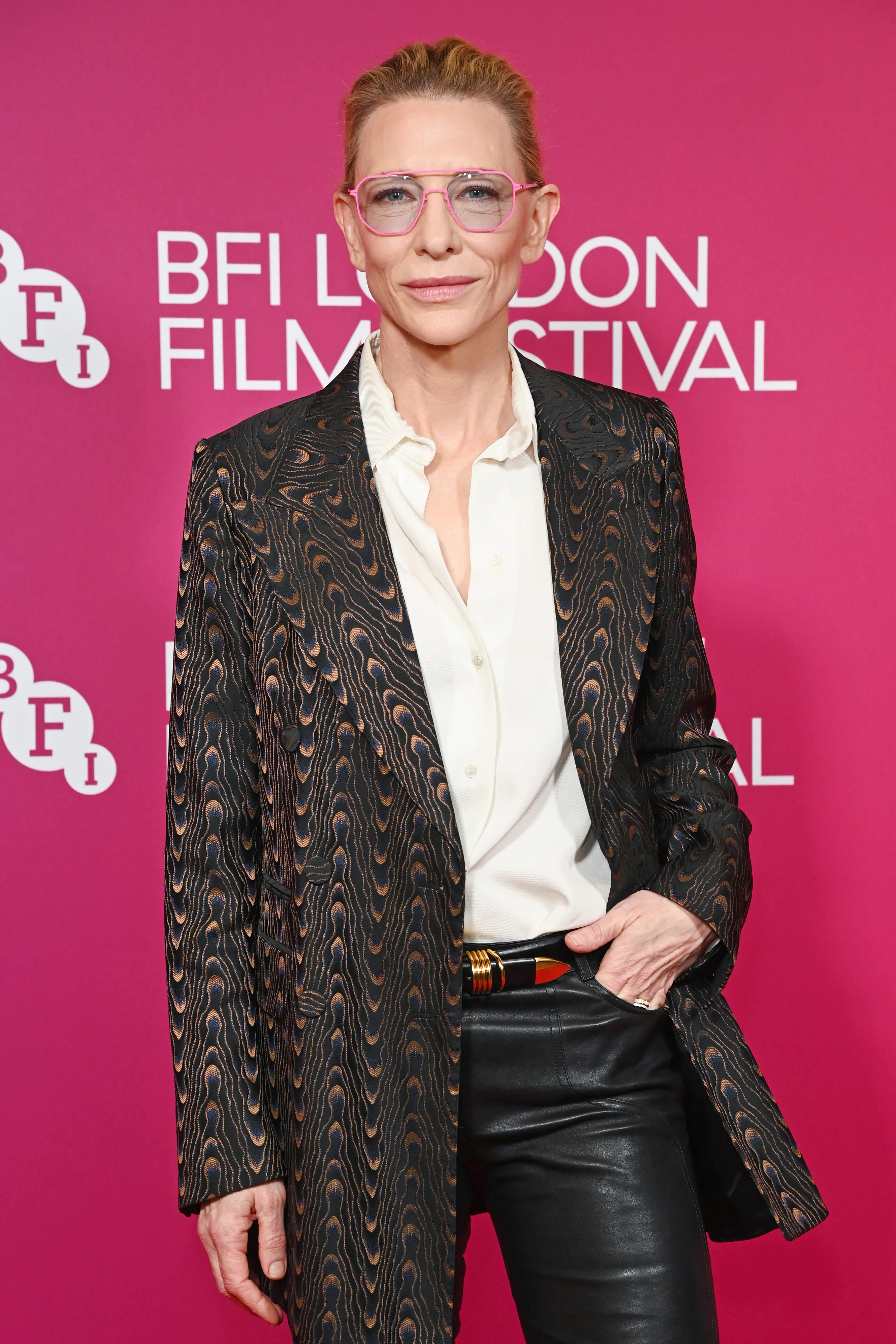 LONDON, ENGLAND - OCTOBER 09: Cate Blanchett attends LFF For Free: The Displacement Film Fund Shorts...