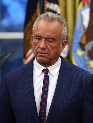 U.S. Secretary of Health and Human Services Robert F. Kennedy Jr. (L) and Administrator for the Cent...