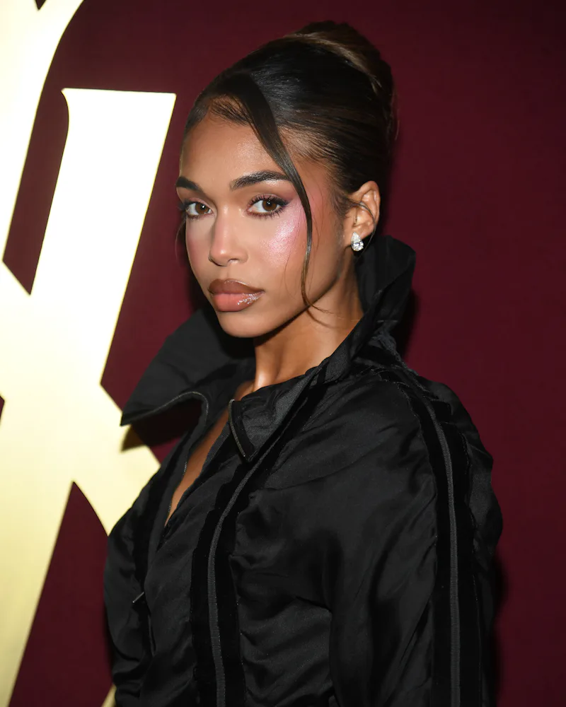 Lori Harvey in a romantic updo at the YSL Beauty party