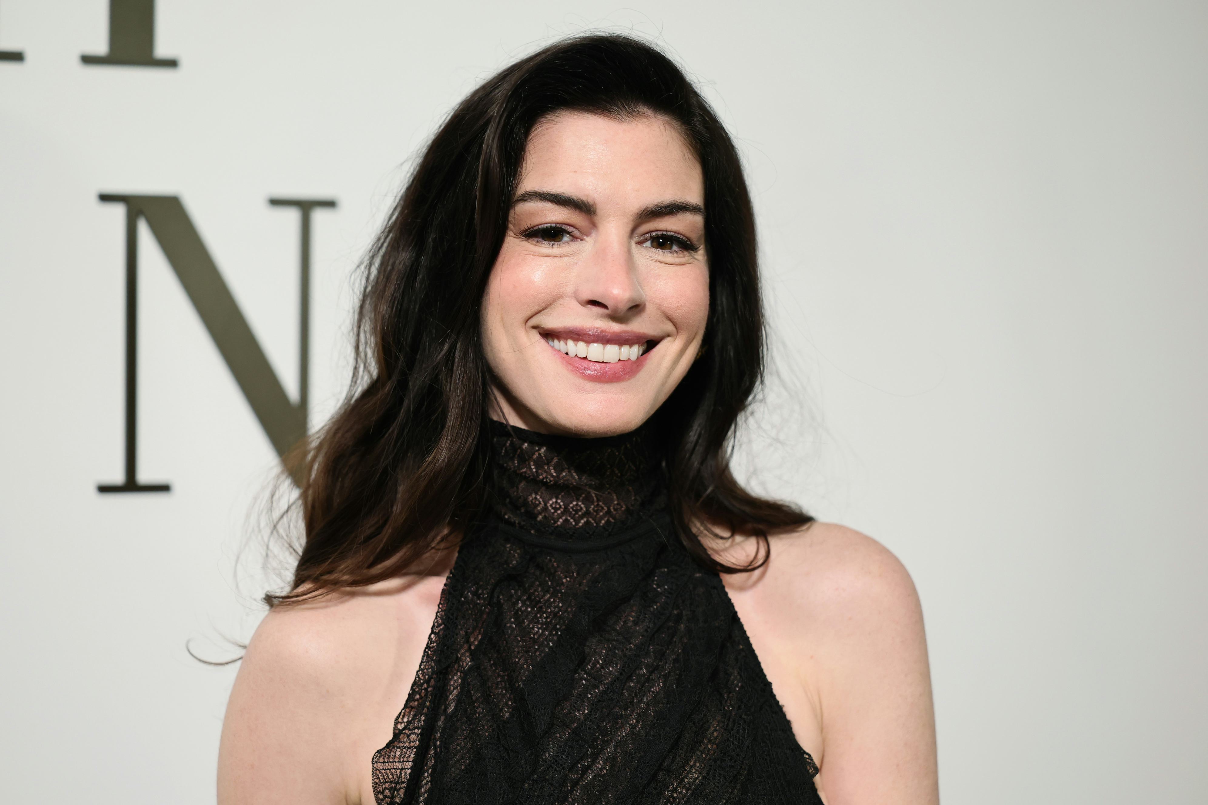 Anne Hathaway's Sheer Dress & More Chic Front-Row Looks At Ralph Lauren