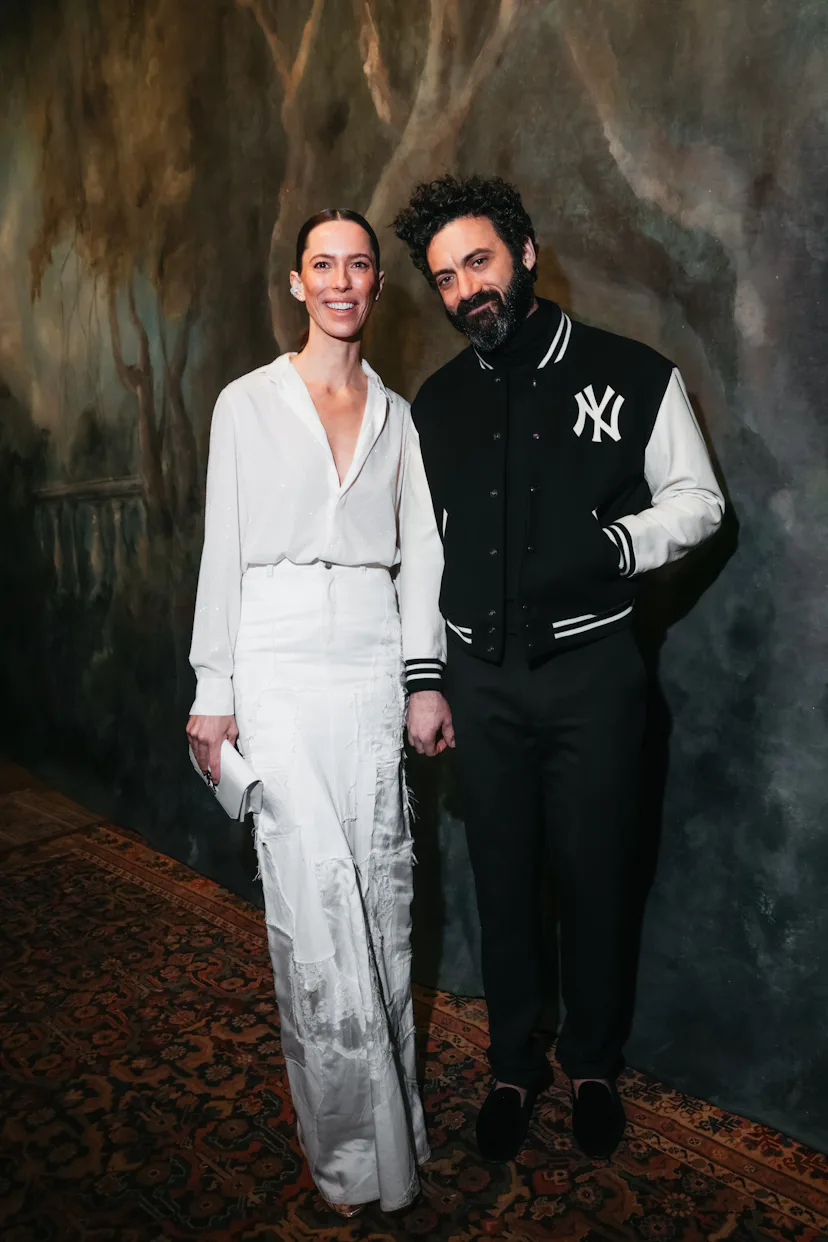 The Celebrity Front Row At Ralph Lauren Fall 2026 Rebecca Hall and Morgan Spector