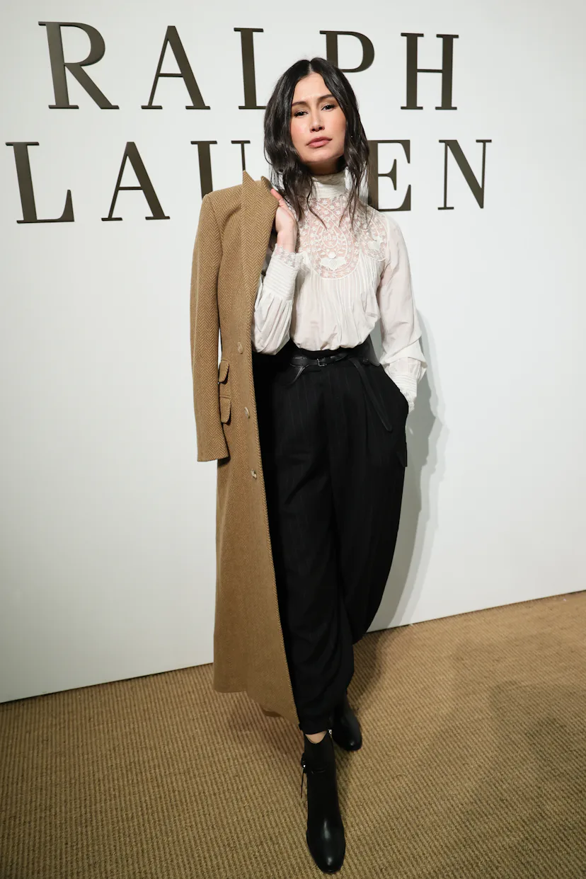 The Celebrity Front Row At Ralph Lauren Fall 2026 Delaney Rowe