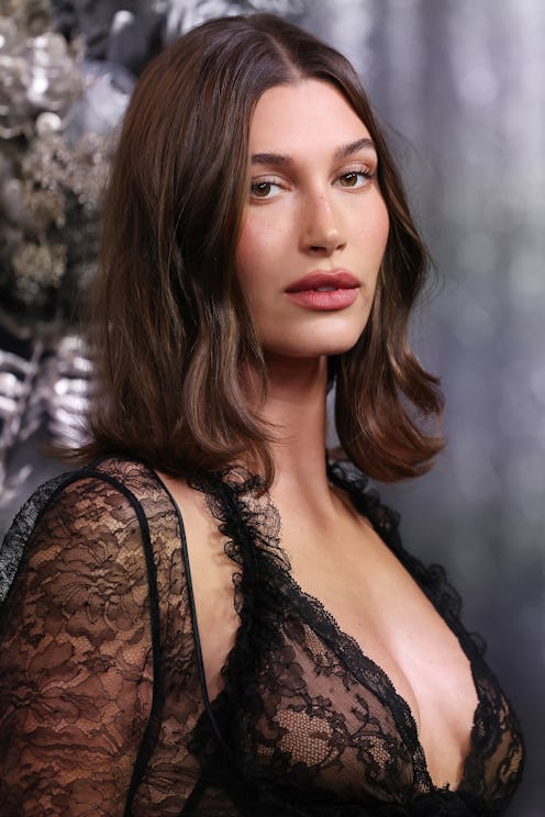 Hailey Bieber's Saint Laurent Naked Dress