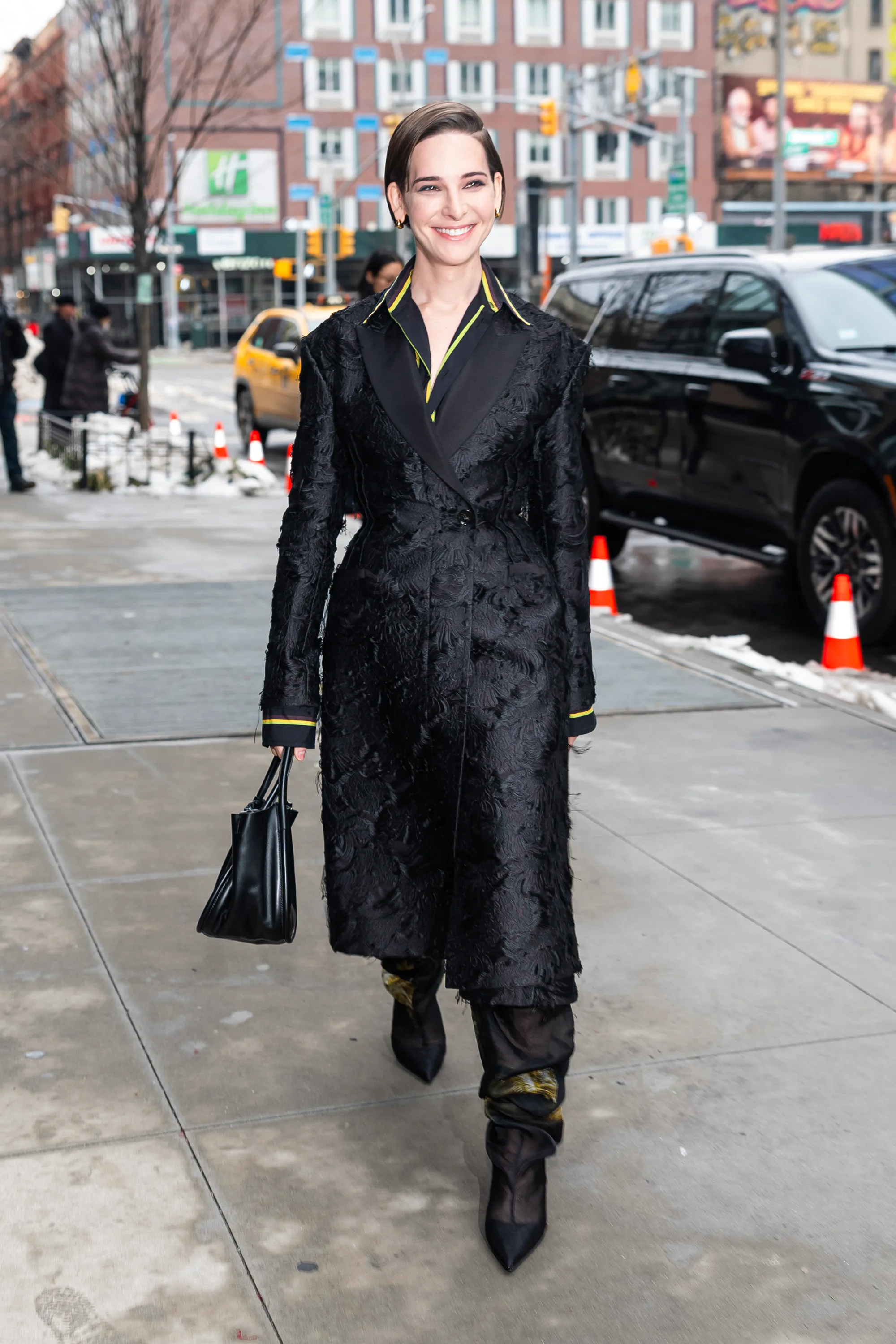 NEW YORK, NEW YORK - FEBRUARY 11: Hari Nef attends the Proenzs Schouler fashion show during New York...