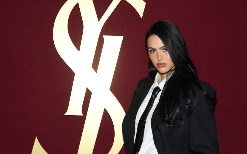 NEW YORK, NEW YORK - FEBRUARY 10: Amelia Gray attends YSL Beauty presents LOVE 24/7 on February 10, ...