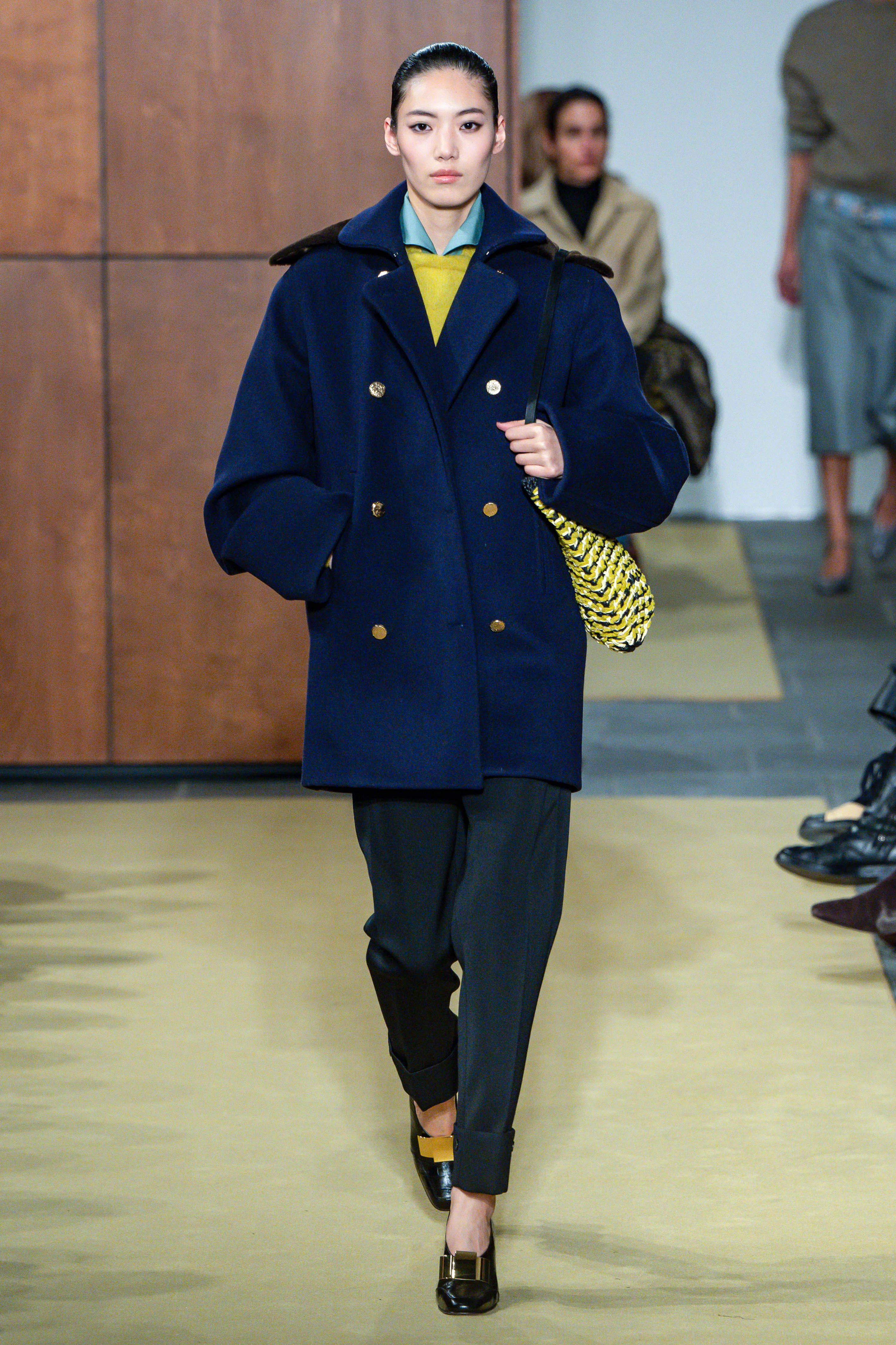 A model walks the runway during the Tory Burch Ready to Wear Fall/Winter 2026-2027 