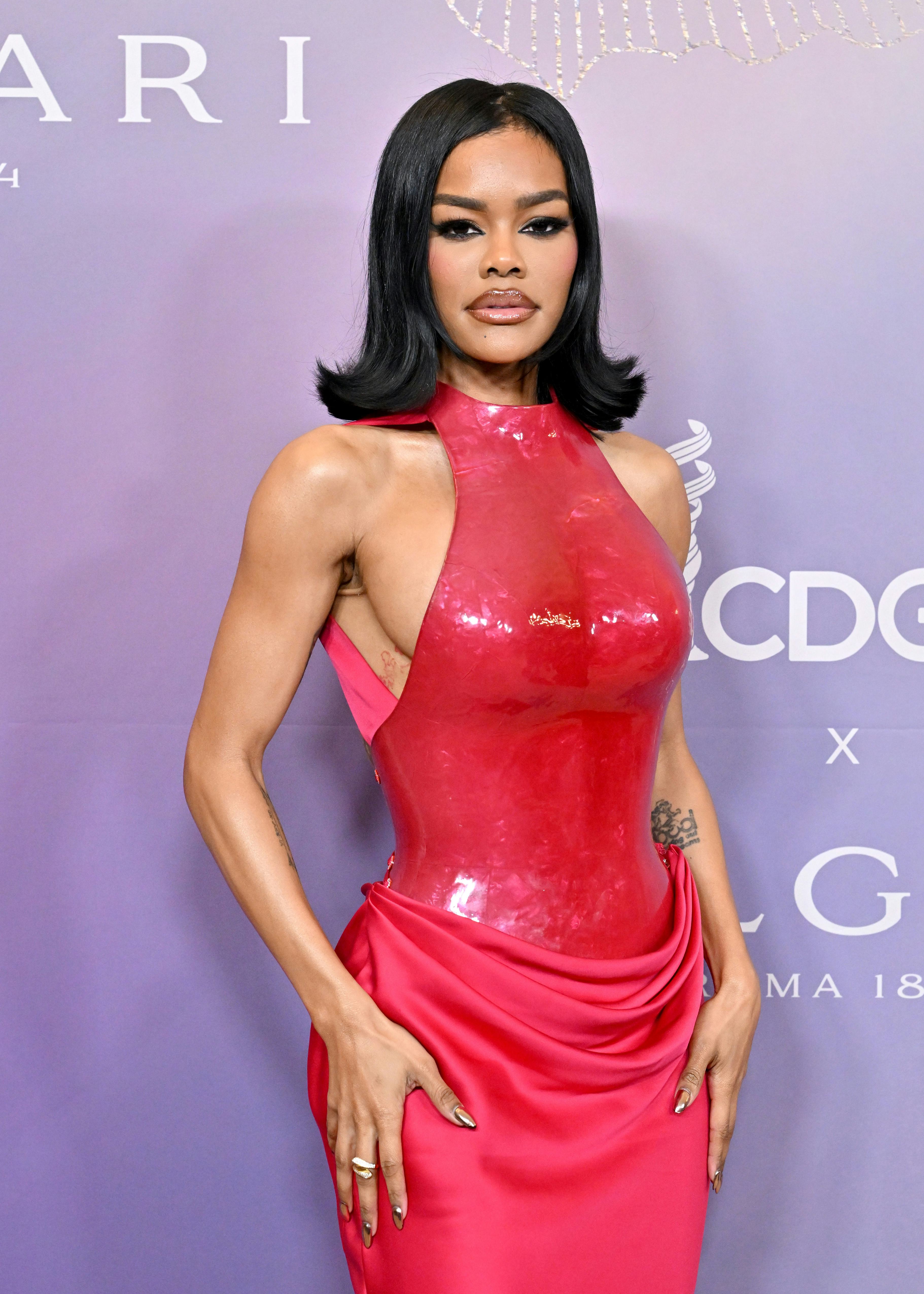 Teyana Taylor attends the 28th Costume Designers Guild Awards at The Ebell of Los Angeles on Februar...