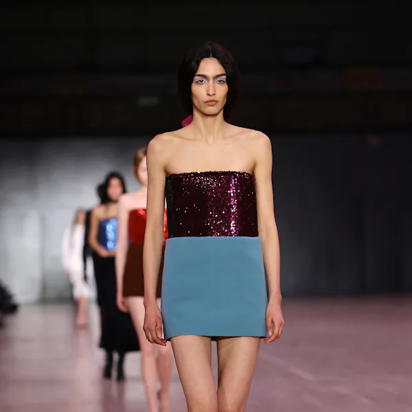 A model walks the runway during the Marc Jacobs 2026 Runway Show