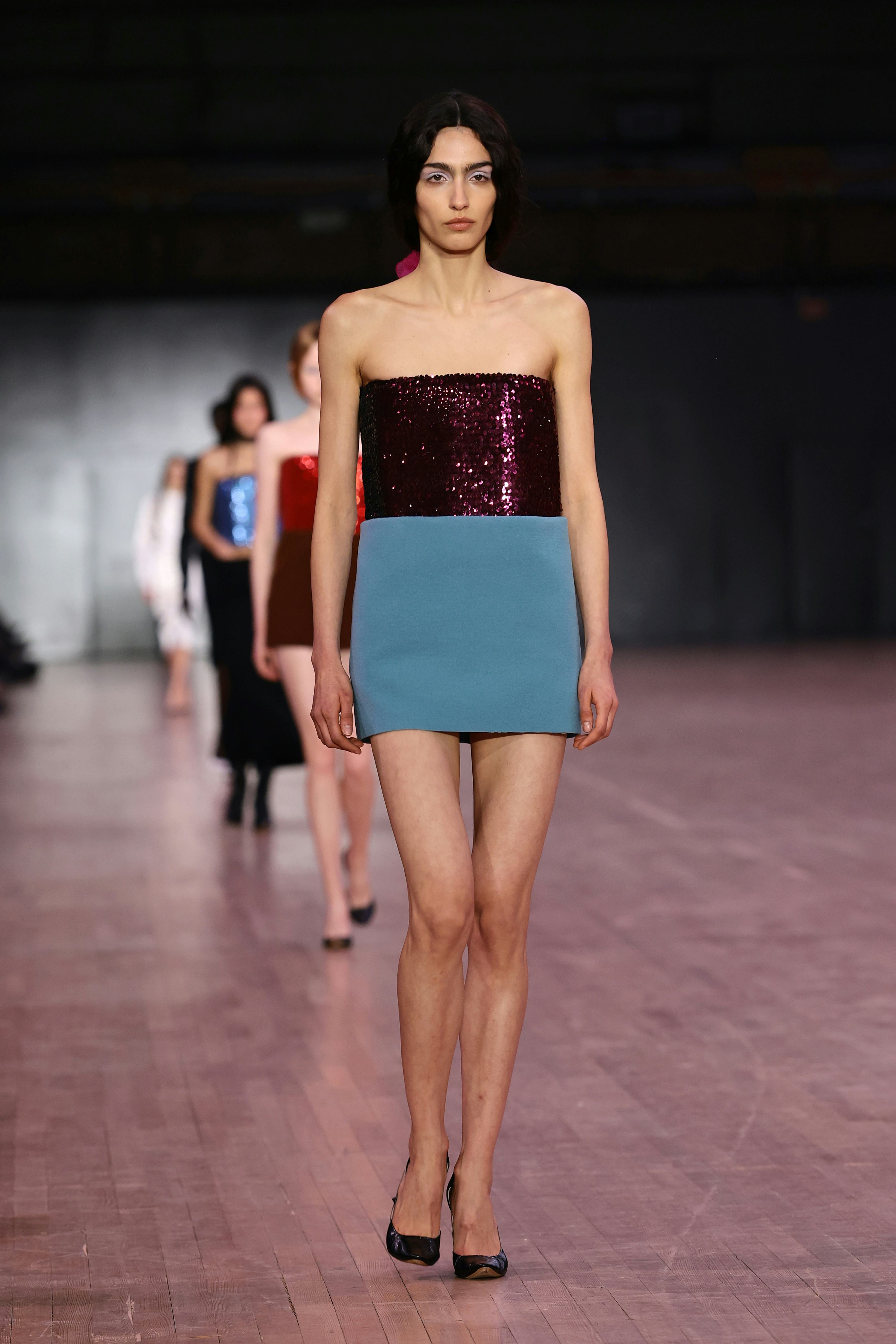 A model walks the runway during the Marc Jacobs 2026 Runway Show 