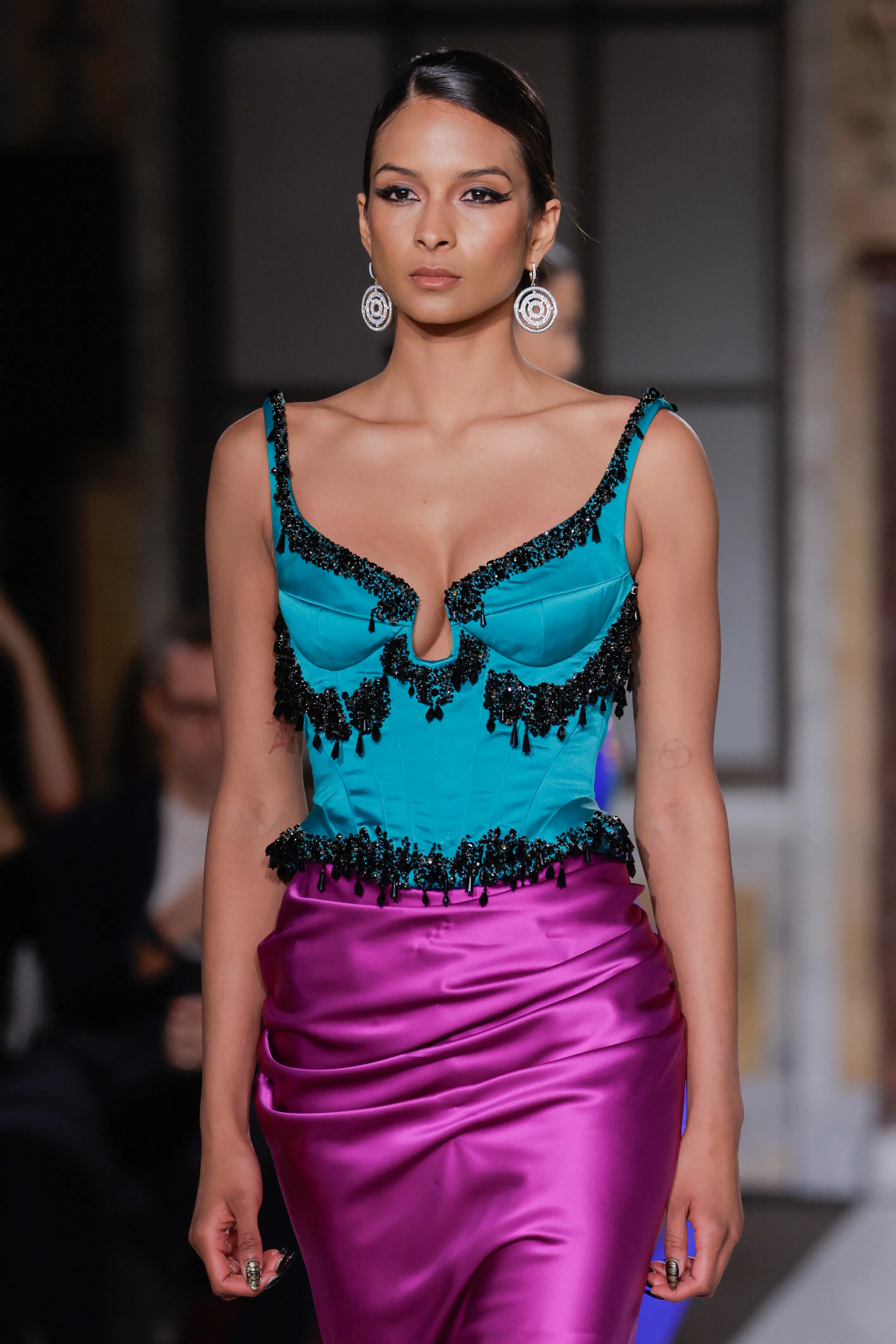 A model walks the runway during the Sergio Hudson Ready to Wear Fall/Winter 2026