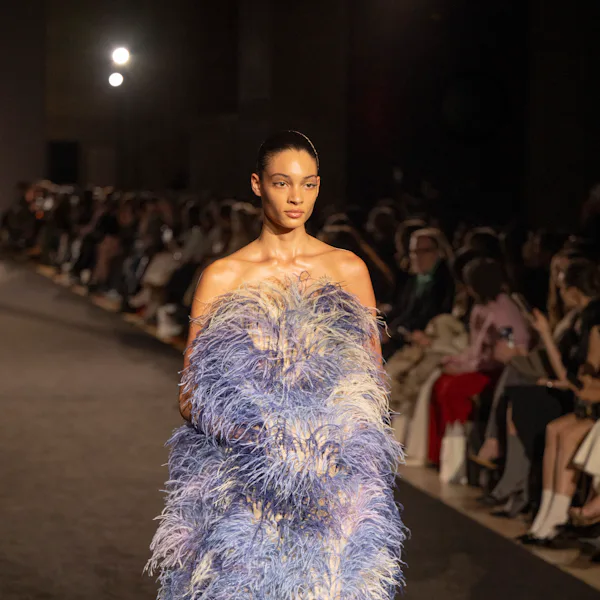 Model walks the runway at the Prabal Gurung Fall/Winter 2026 Fashion Show