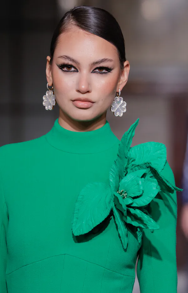 A model walks the runway during the Sergio Hudson Ready to Wear Fall/Winter 2026-2027 fashion show