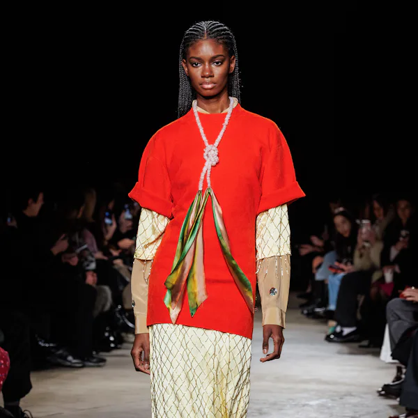 A model walks the runway during the Zankov Ready to Wear Fall/Winter 2026-2027 fashion show