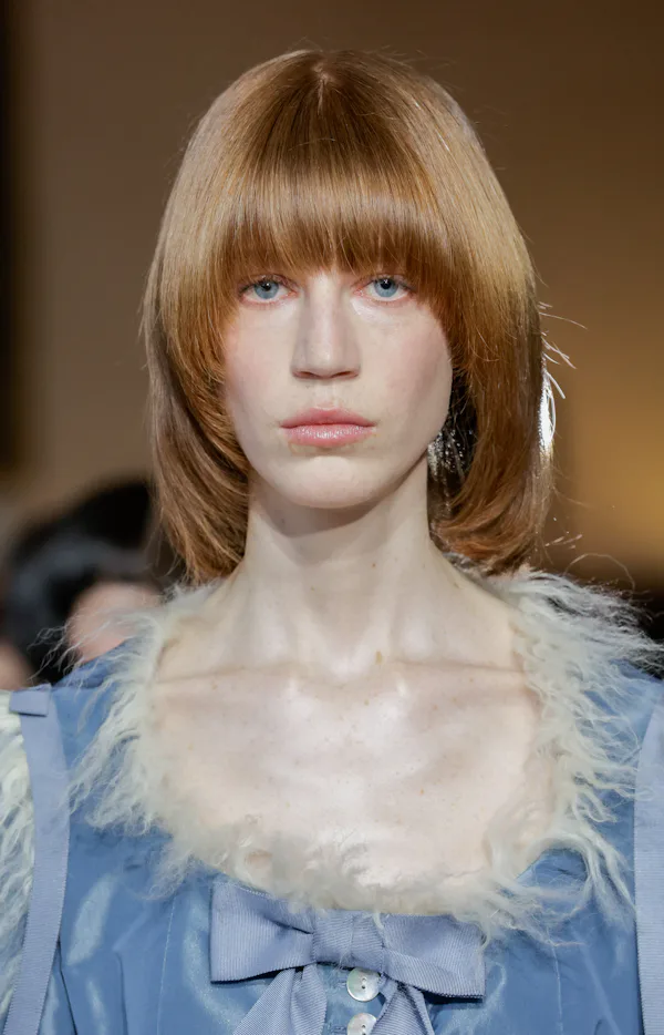 A model walks the runway during the Sandy Liang Ready to Wear Fall/Winter 2026-2027 fashion show