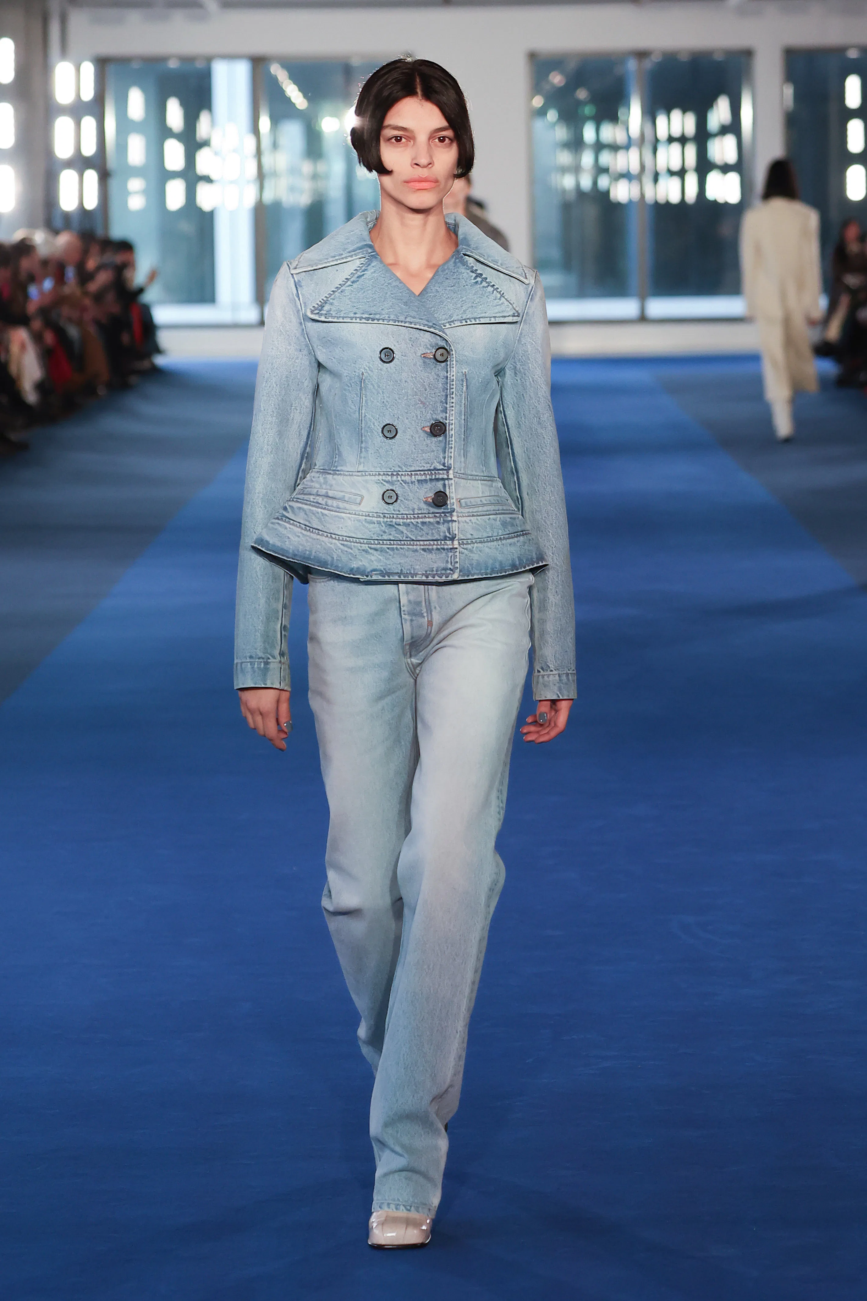 A model walks the runway during the Proenza Schouler Ready to Wear Fall/Winter 2026-2027 fashion sho...