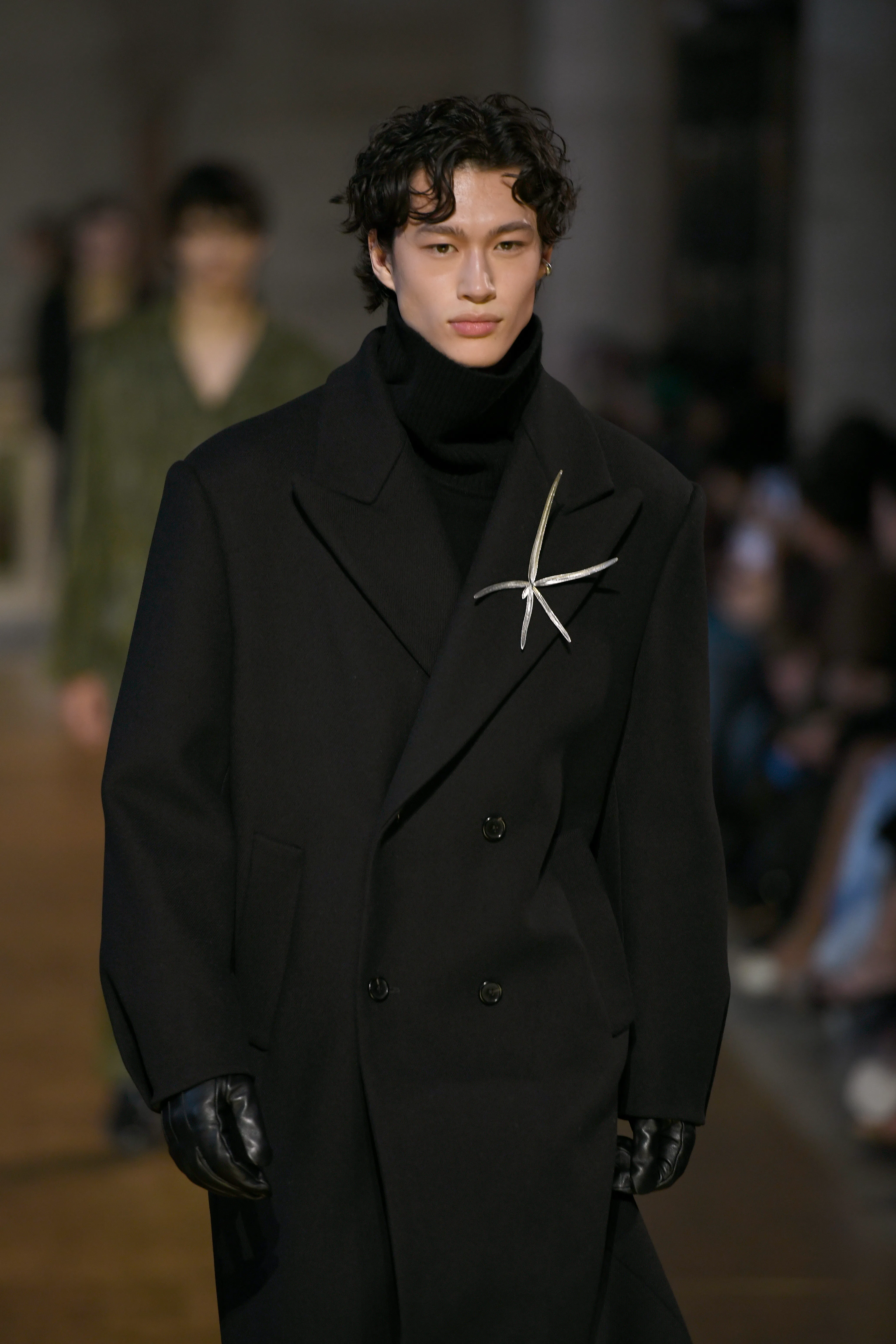 A model walks the runway at Cult Gaia show during New York Fashion Week