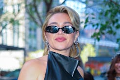 NEW YORK, NEW YORK - APRIL 30: Florence Pugh is seen in Tribeca on April 30, 2025 in New York City. ...