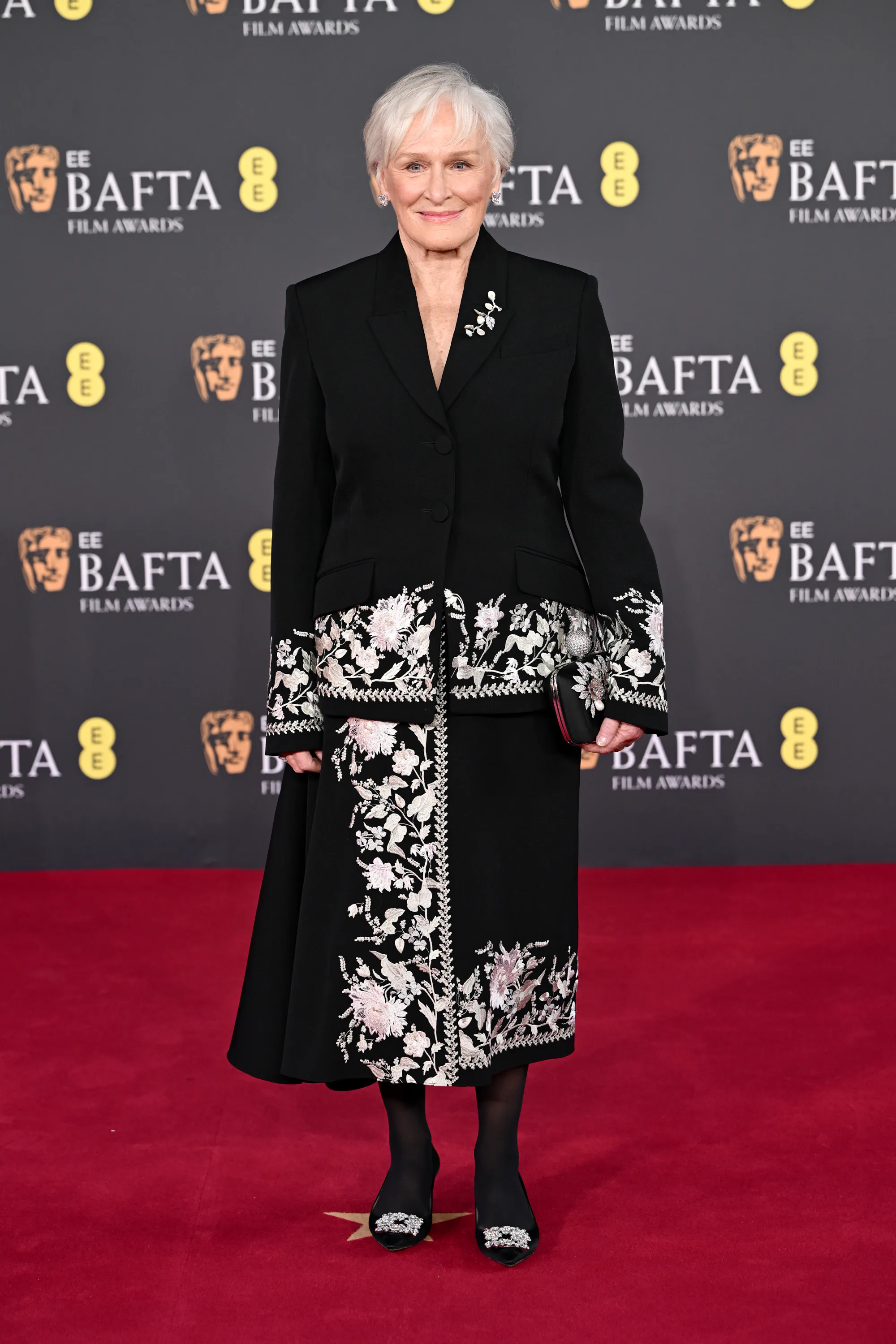 The Best Dressed Celebrities On The 2026 BAFTA Awards Red Carpet Glenn Close
