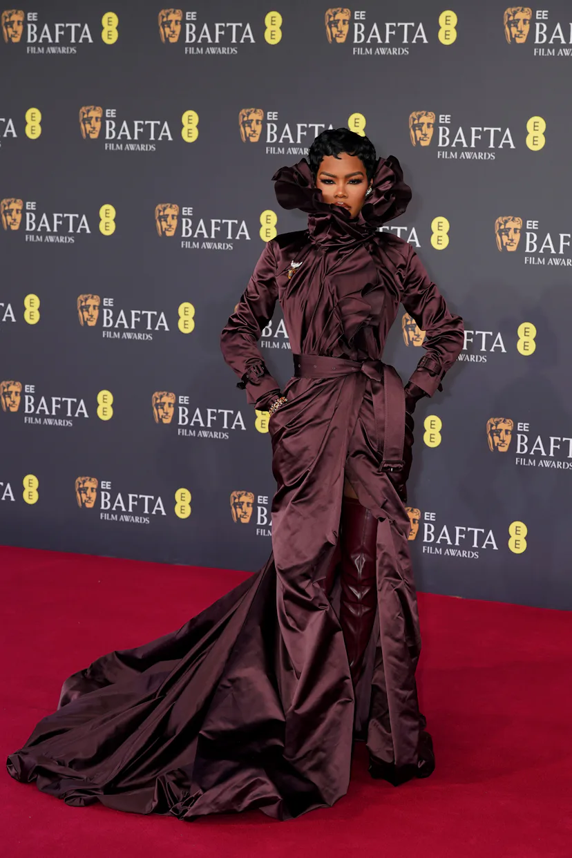 The Best Dressed Celebrities On The 2026 BAFTA Awards Red Carpet Teyana Taylor