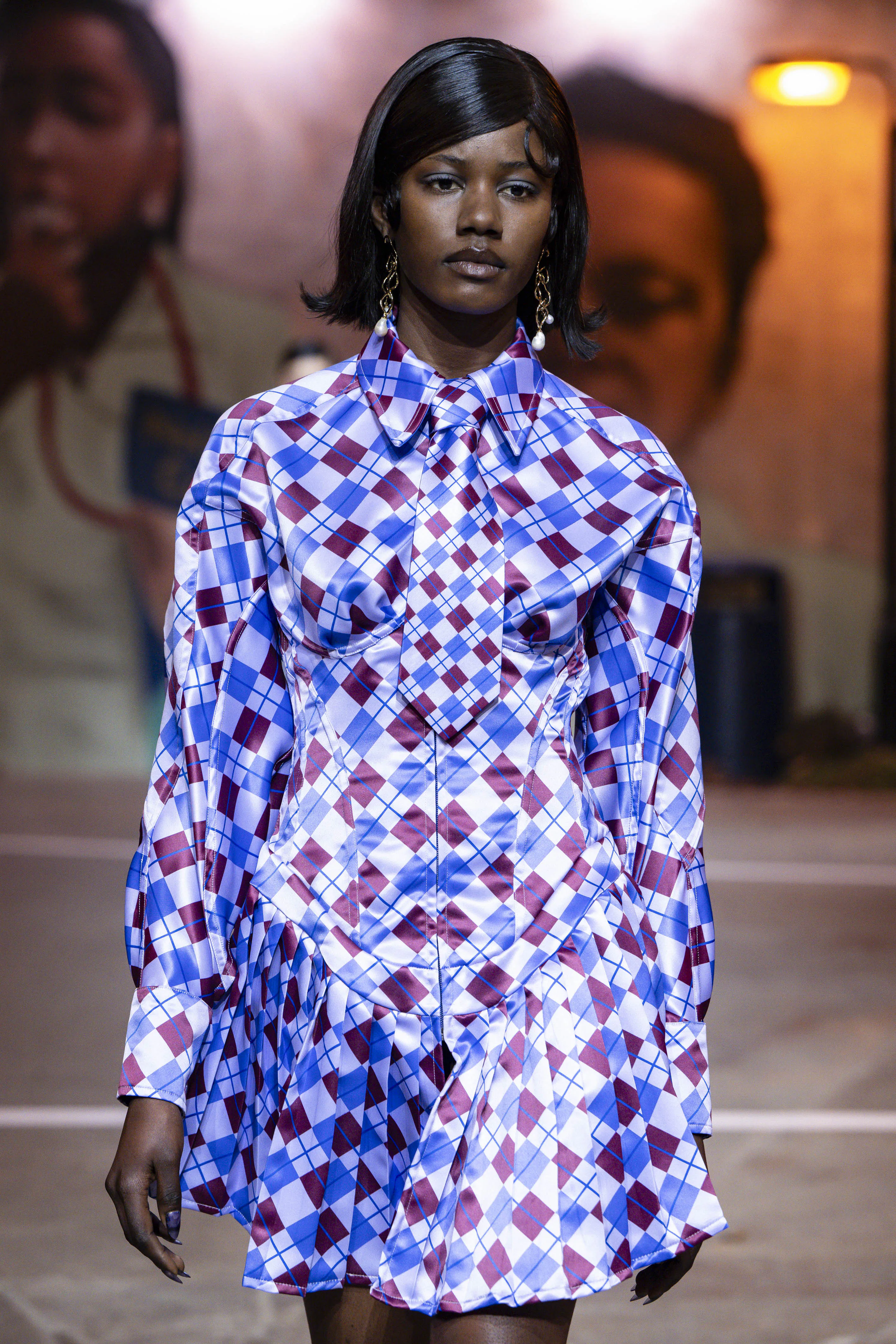 A model walks the runway at the Tolu Coker Ready to Wear Fall/Winter 2026-