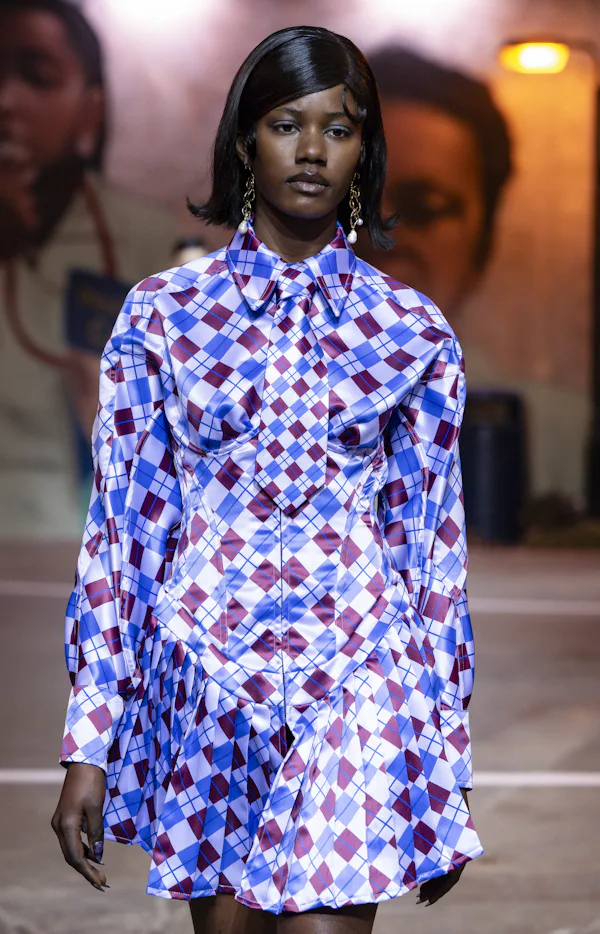 A model walks the runway at the Tolu Coker Ready to Wear Fall/Winter 2026-