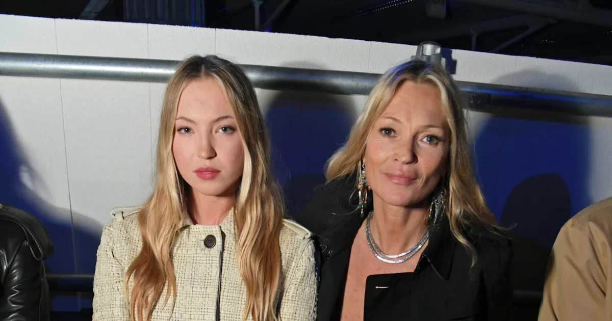 Kate & Lila Moss Do Clashing Trench Coats at London Fashion Week