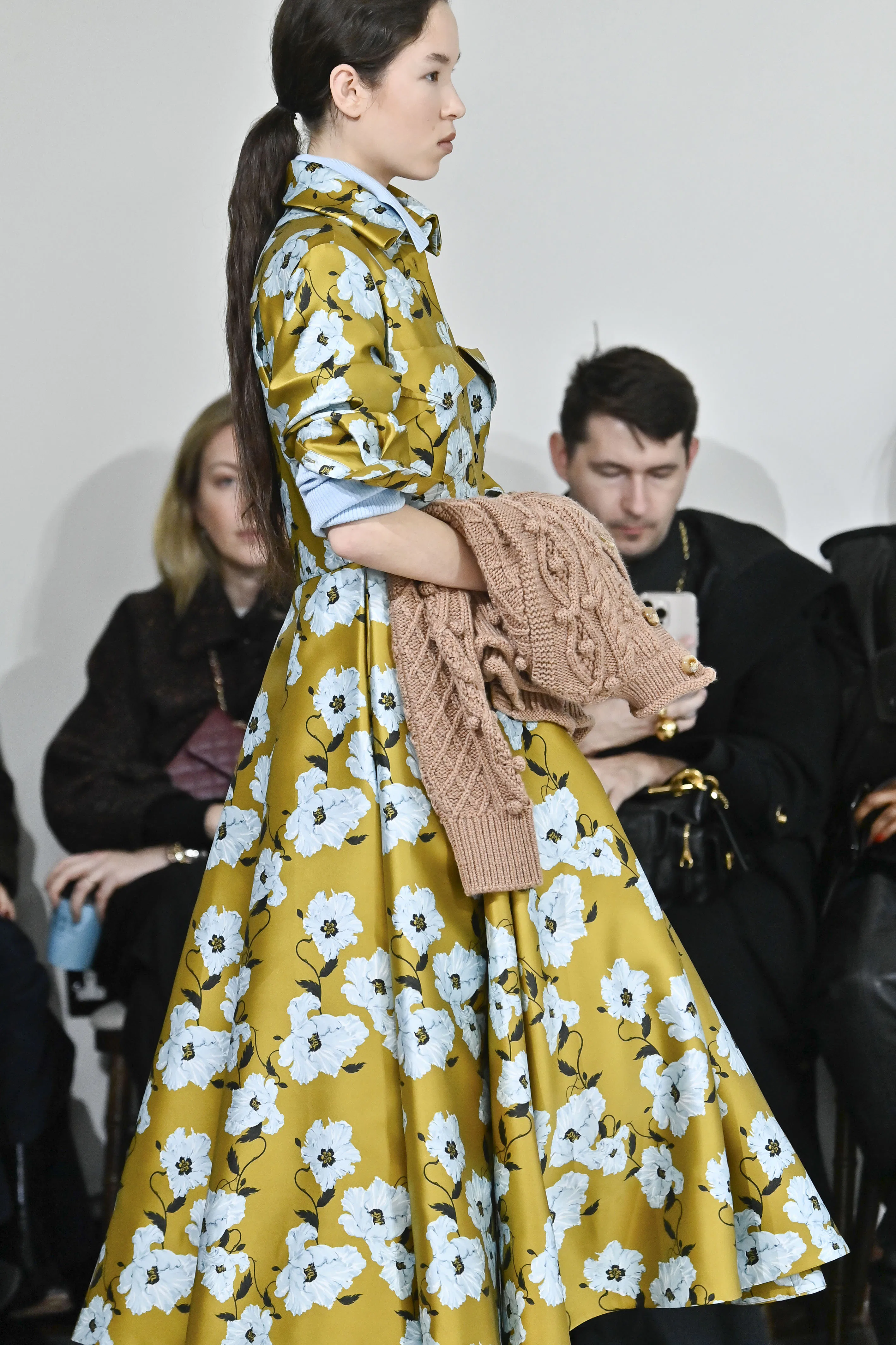 A model walks the runway at the Emilia Wickstead Ready to Wear Fall/Winter 2026-2027 