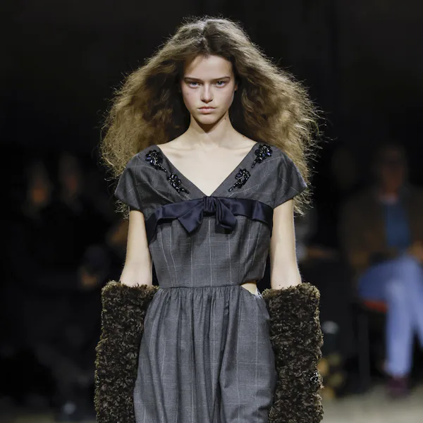 A model walks the runway at the Simone Rocha Ready to Wear Fall/Winter 2026