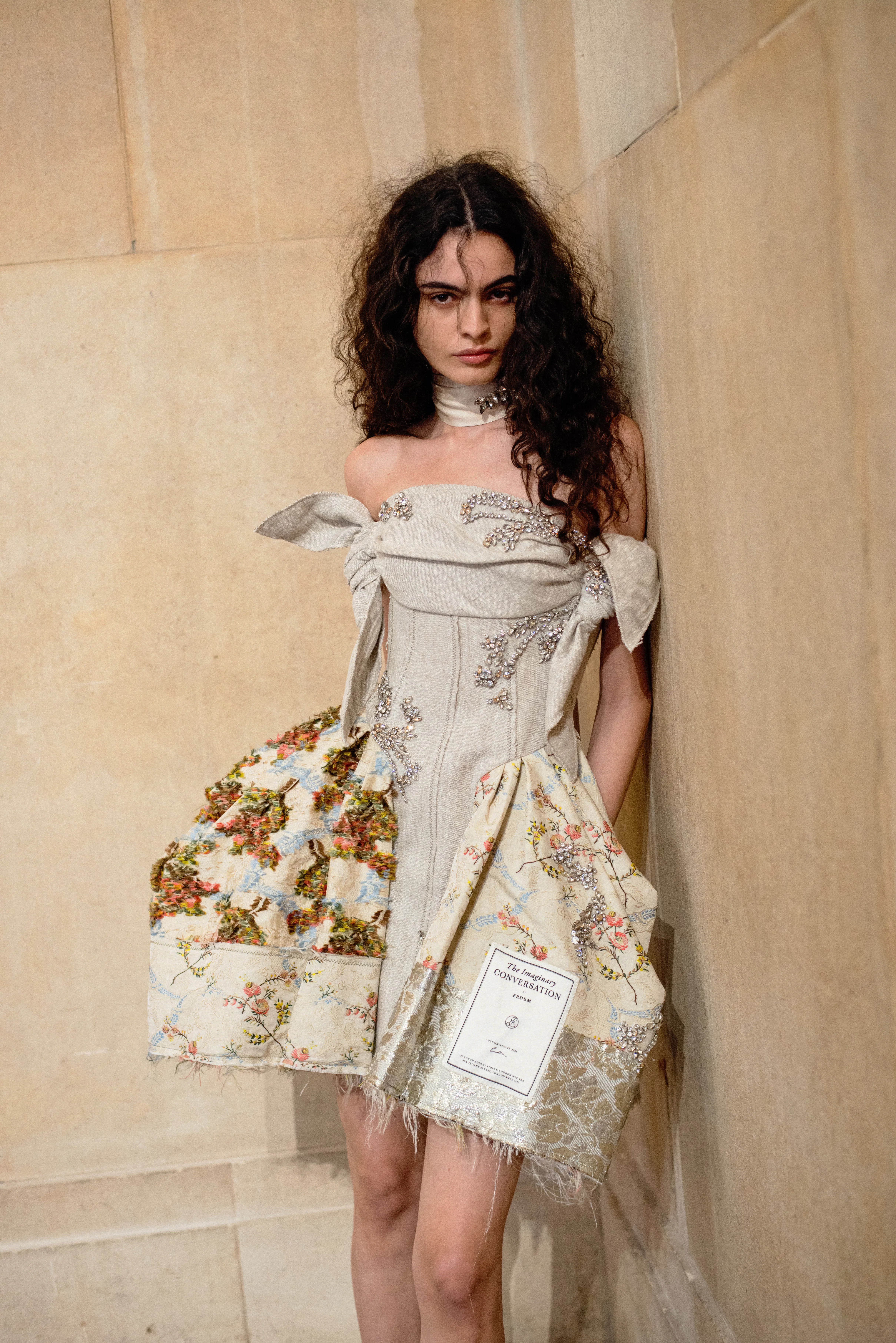 Backstage at the Erdem fashion show as part of London Fashion Week Fall 2026 