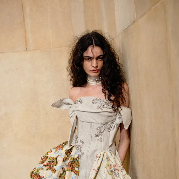 Backstage at the Erdem fashion show as part of London Fashion Week Fall 2026