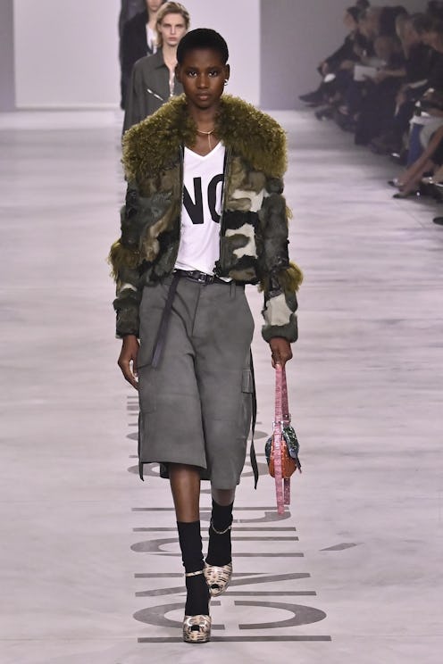 A model walks the runway at the Fendi Ready to Wear Fall/Winter 2026/2027 fashion show