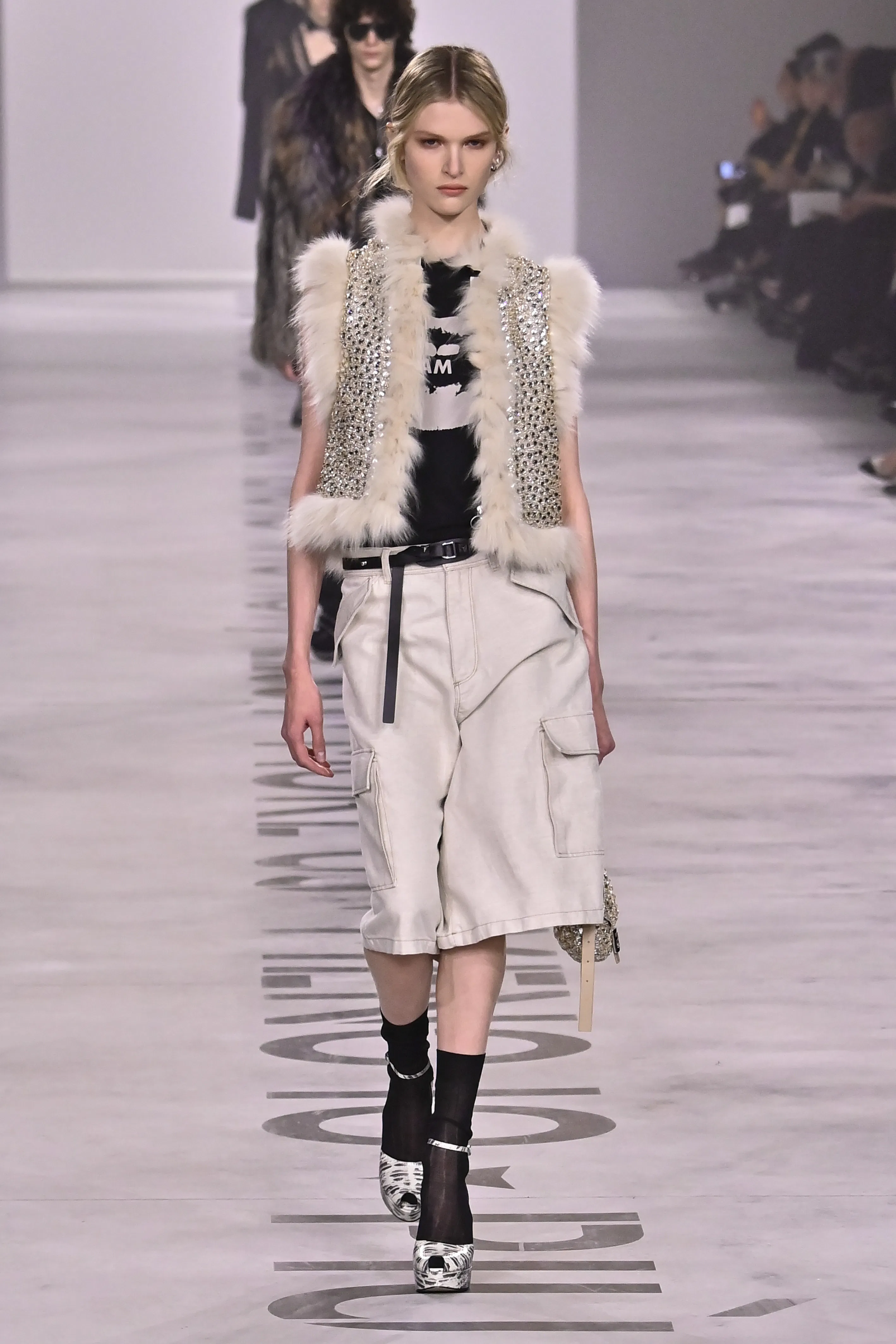 A model walks the runway at the Fendi Ready to Wear Fall/Winter 2026/2027 fashion show 
