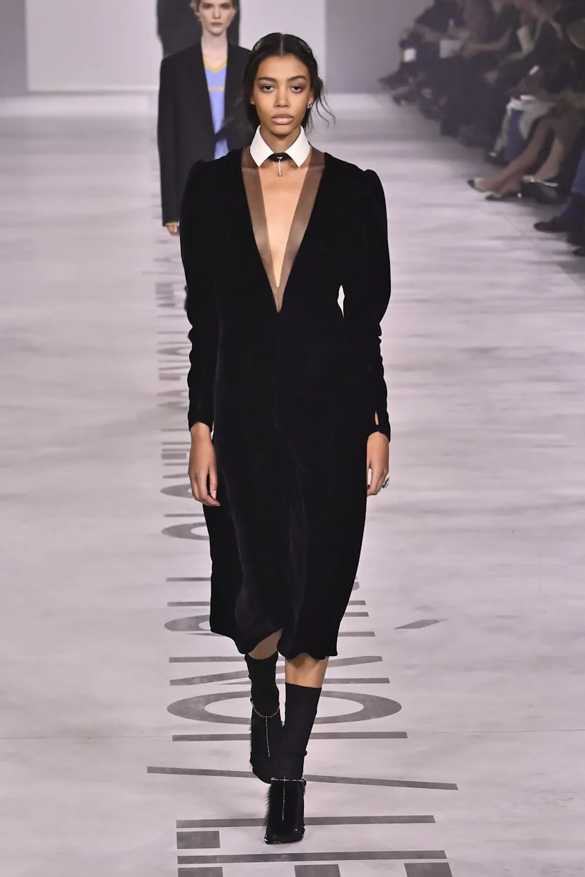 A model walks the runway at the Fendi Ready to Wear Fall/Winter 2026/2027 fashion show