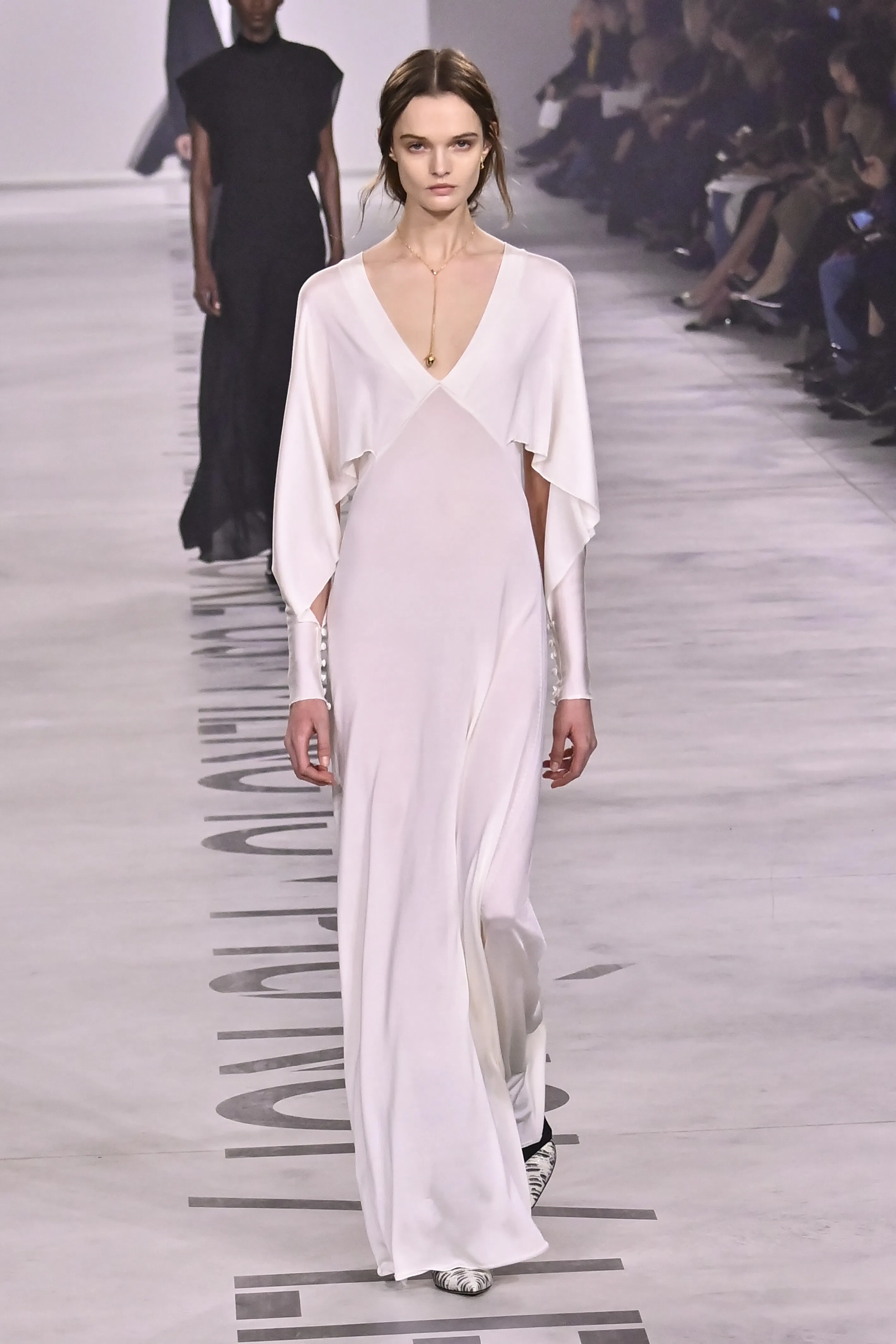 A model walks the runway at the Fendi Ready to Wear Fall/Winter 2026/2027 fashion show