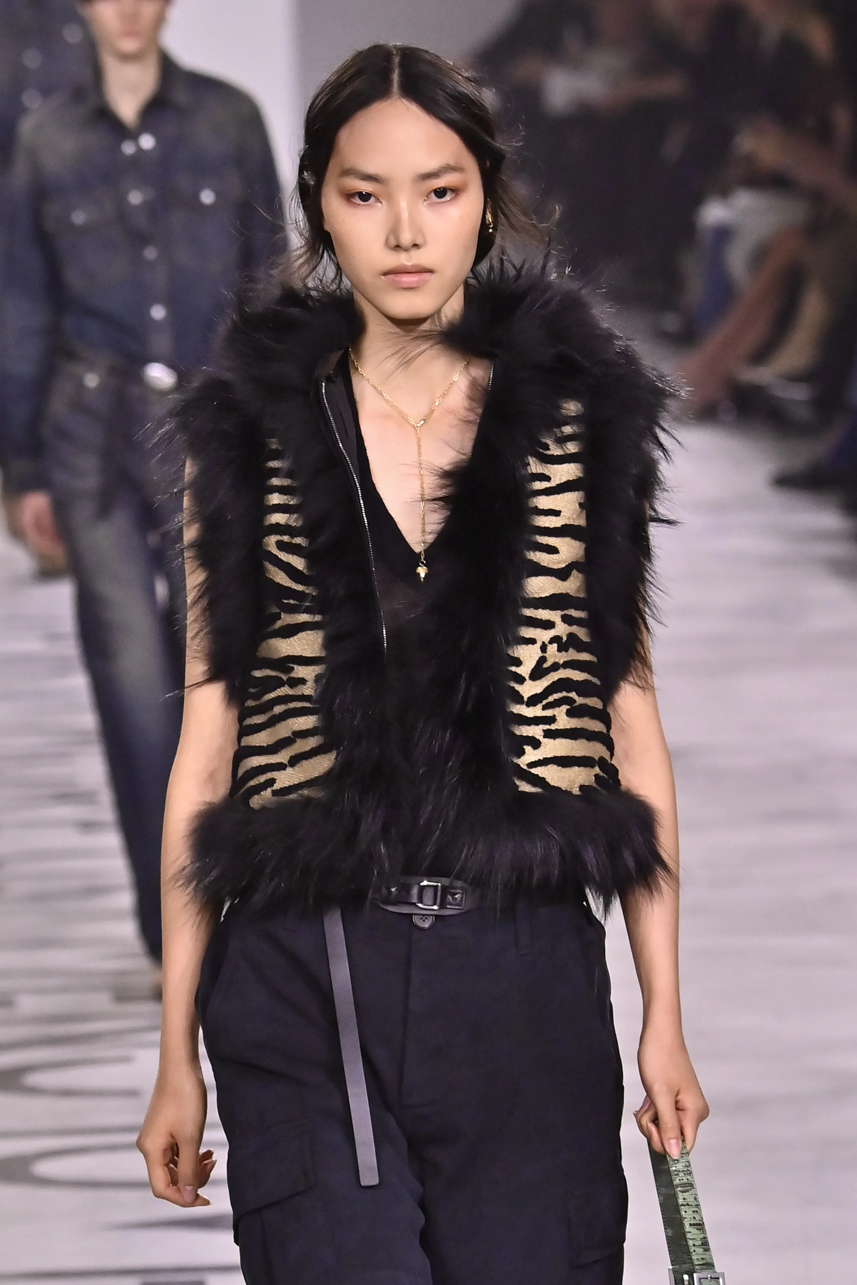 A model walks the runway at the Fendi Ready to Wear Fall/Winter 2026/2027 