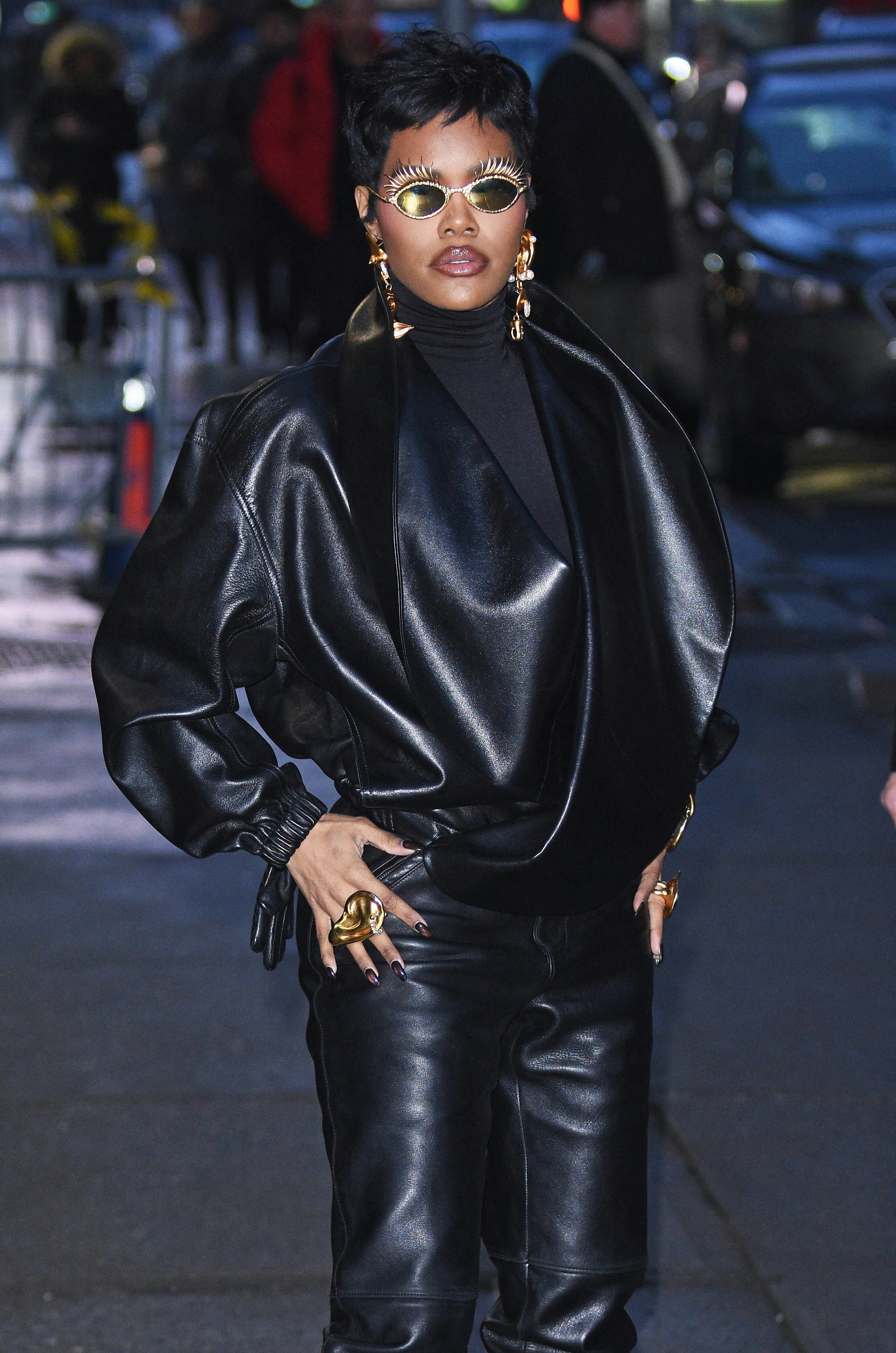 Teyana Taylor is seen on February 25, 2026 in New York City.