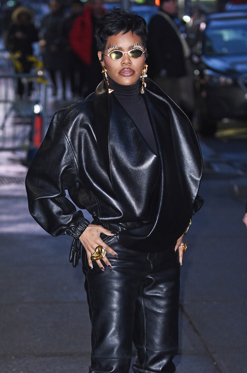 Teyana Taylor is seen on February 25, 2026 in New York City.