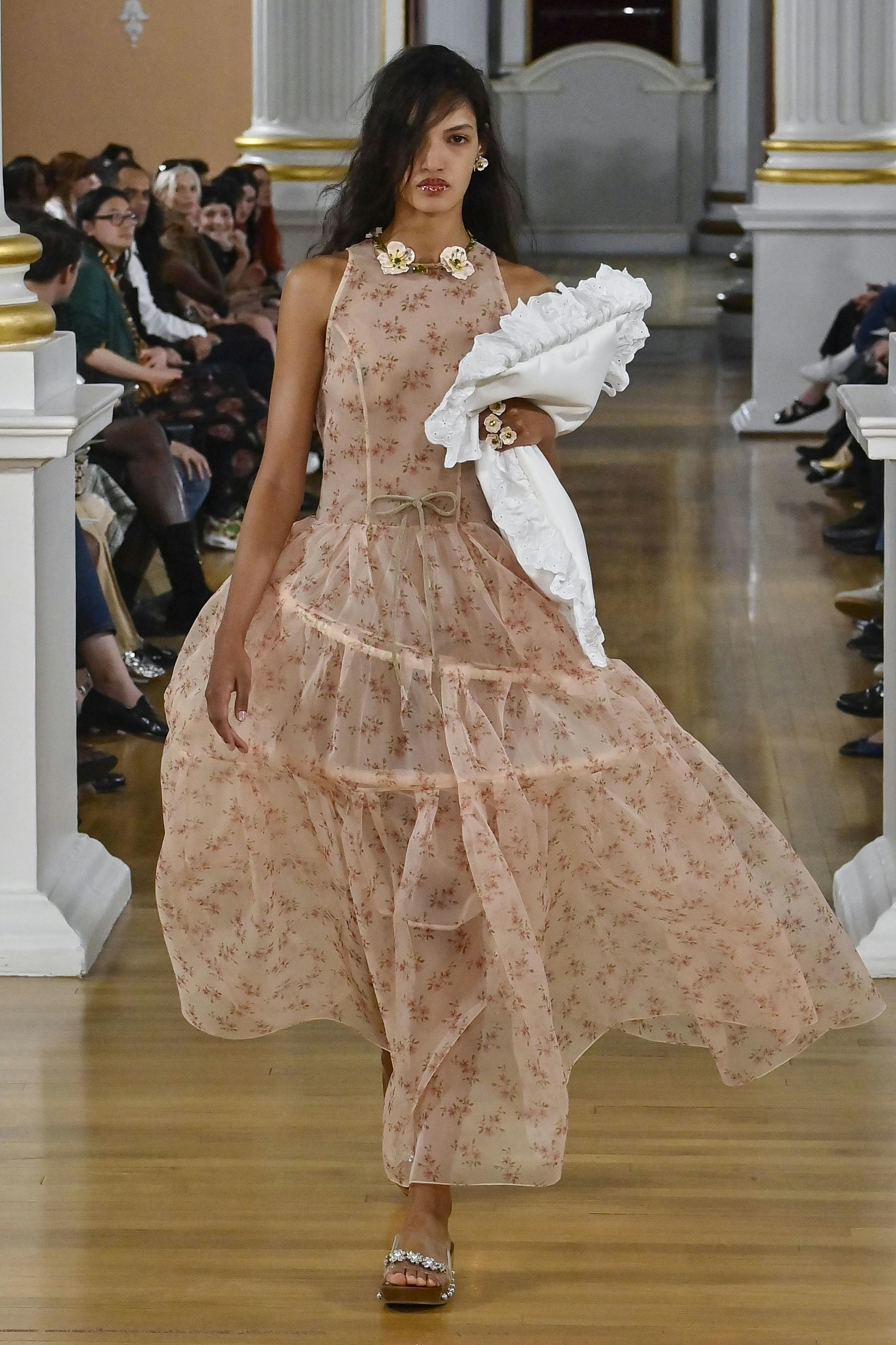 A model walks the runway during the Simone Rocha Ready to Wear Spring/Summer 2026 fashion