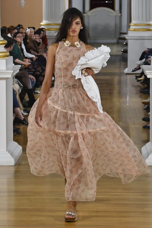 A model walks the runway during the Simone Rocha Ready to Wear Spring/Summer 2026 fashion