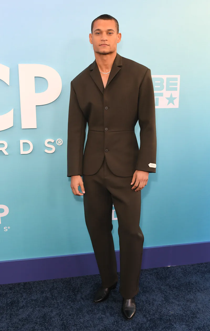 LOS ANGELES, CALIFORNIA - FEBRUARY 07: Tyriq Withers arrives at 57th NAACP Image Awards Nominees Bru...
