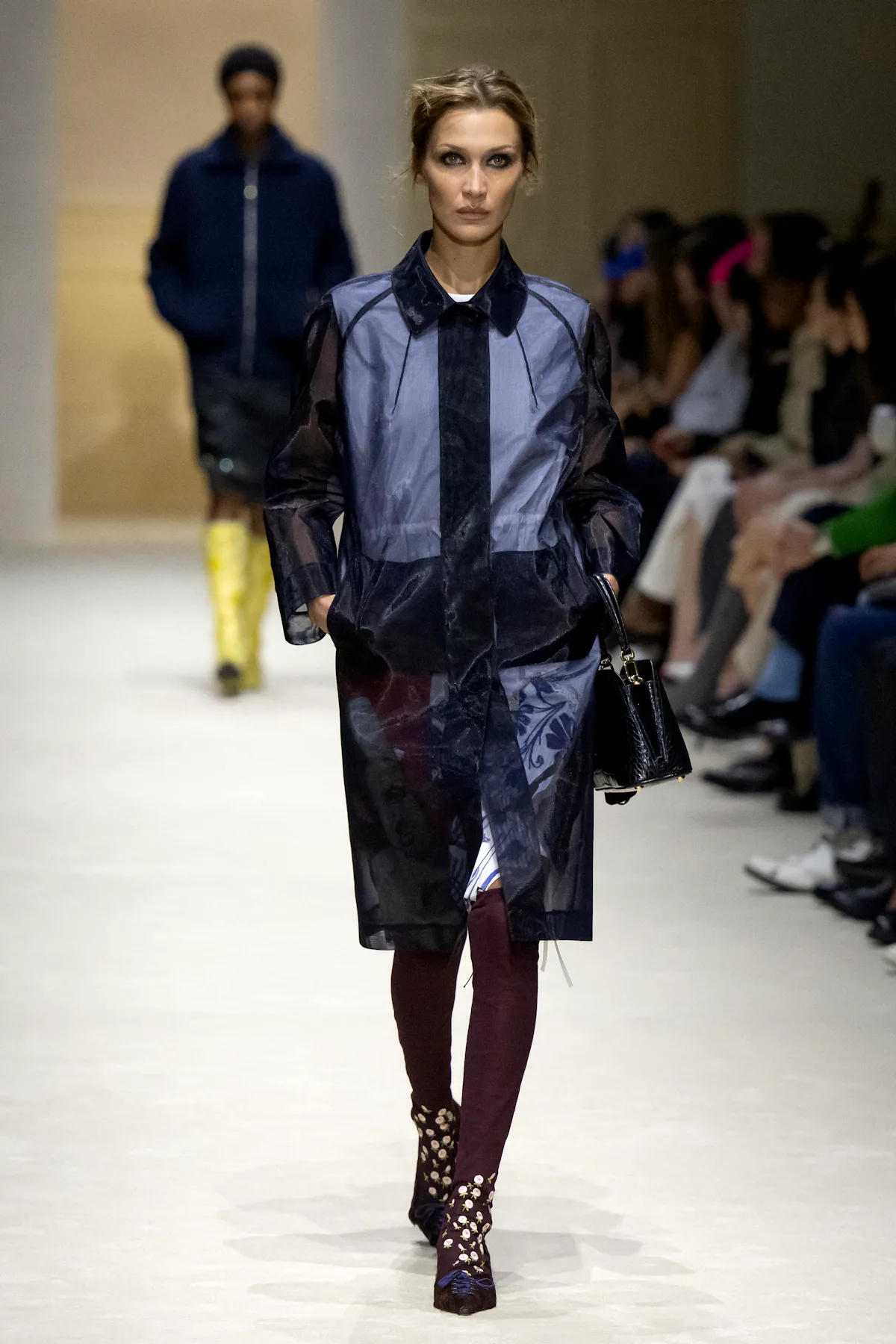 Bella Hadid Walked The Runway 4 Times At Her First Prada Show