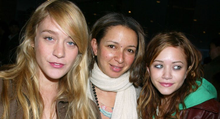 Chloe Sevigny, Maya Rudolph and Mary Kate Olsen during Olympus Fashion Week Fall 2005 - Imitation Of...