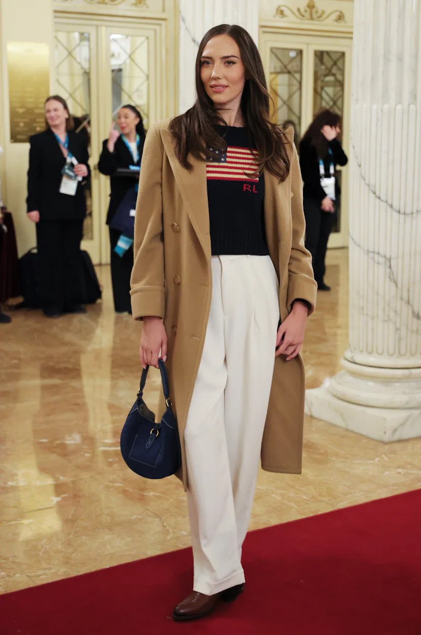 The Celebrity Attends the 2026 Winter Olympics Opening Ceremony Sydney Carlson