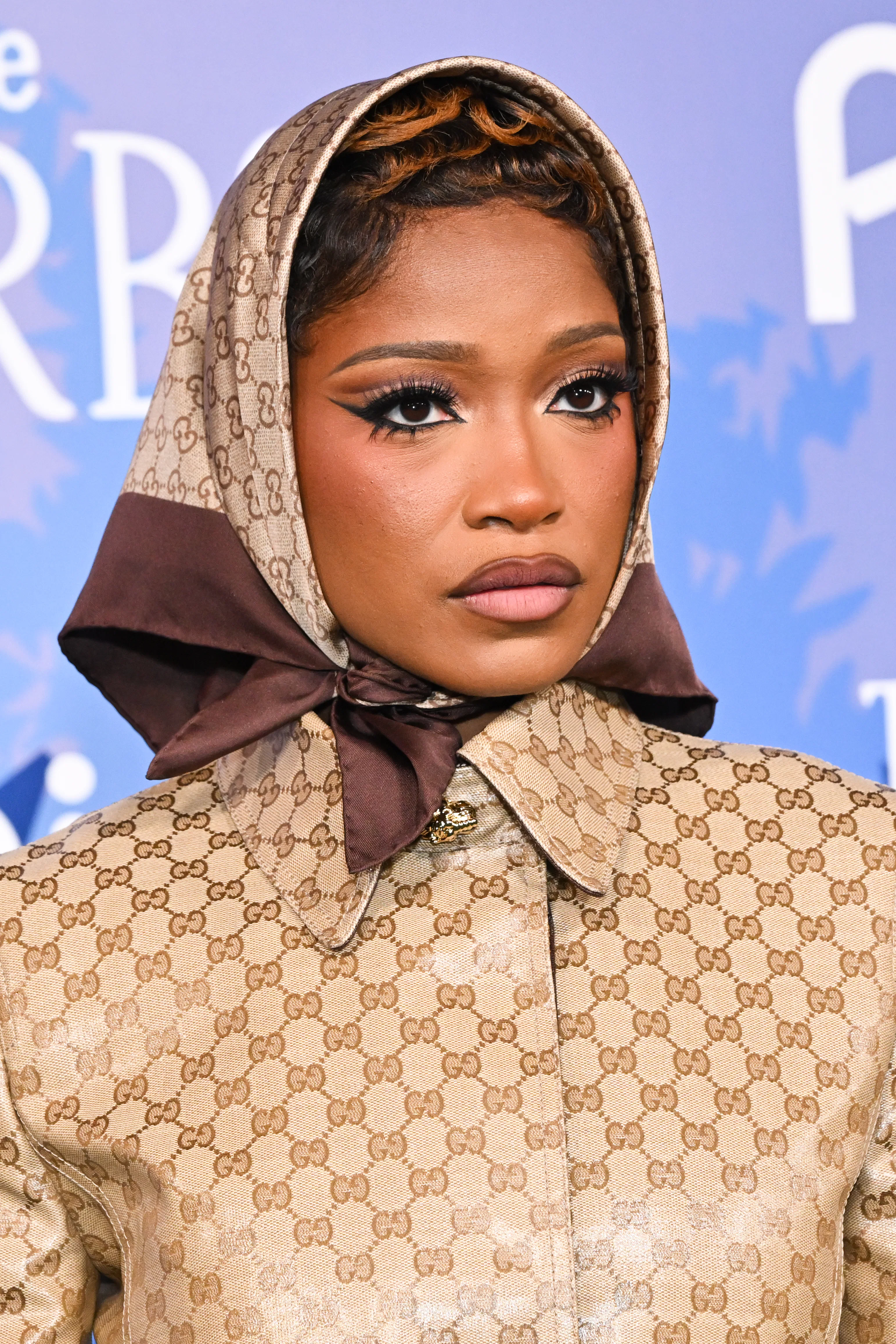 Keke Palmer with cut crease eyeshadow