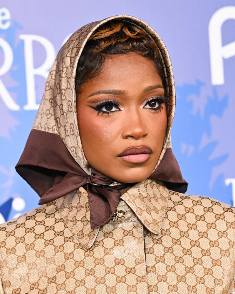 Keke Palmer with cut crease eyeshadow