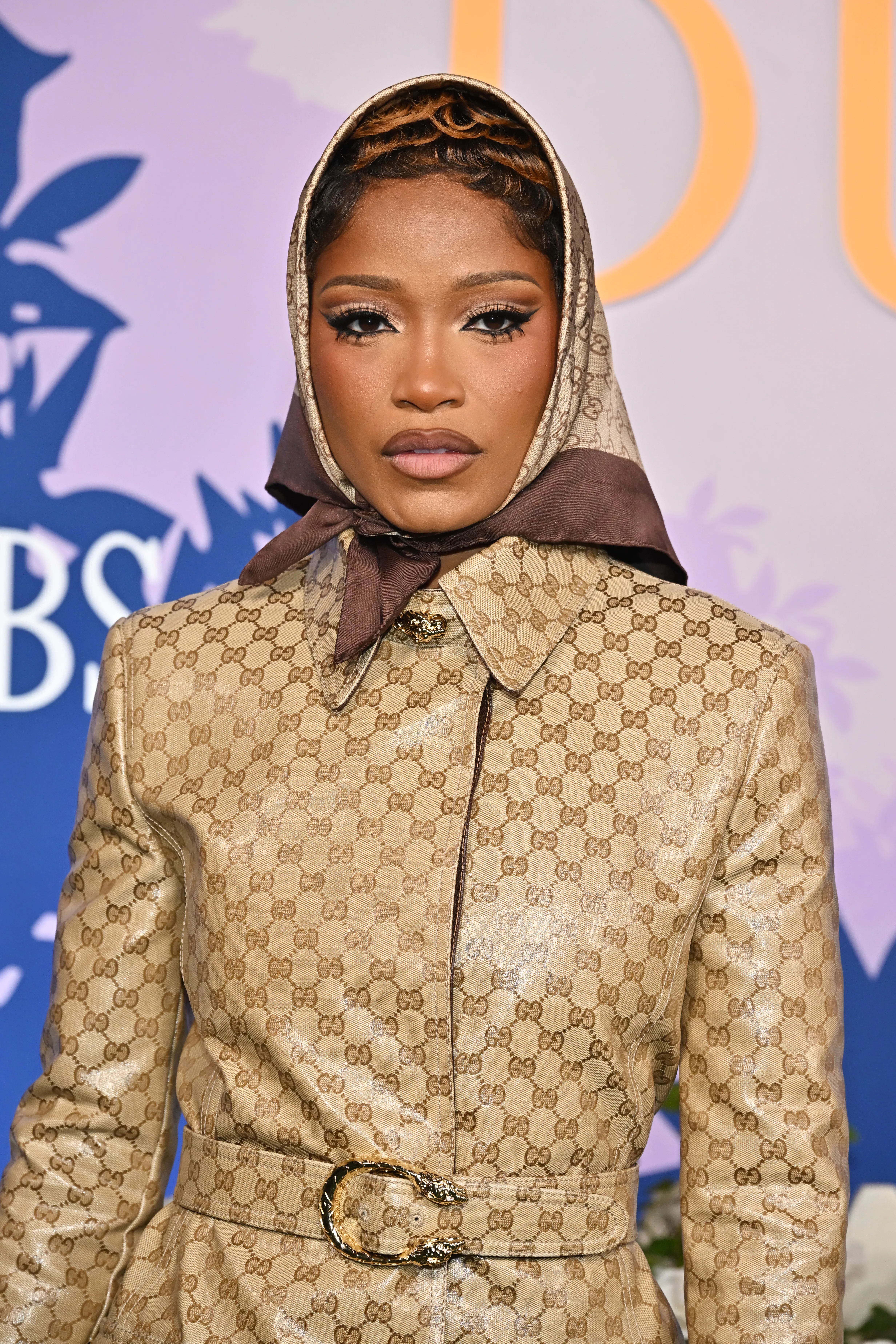 Keke Palmer with cut crease eyeshadow at her premiere 
