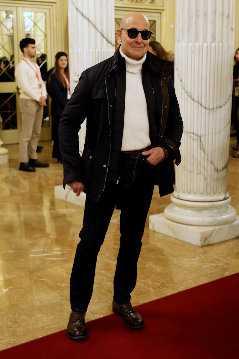 The Celebrity Attends the 2026 Winter Olympics Opening Ceremony Stanley Tucci
