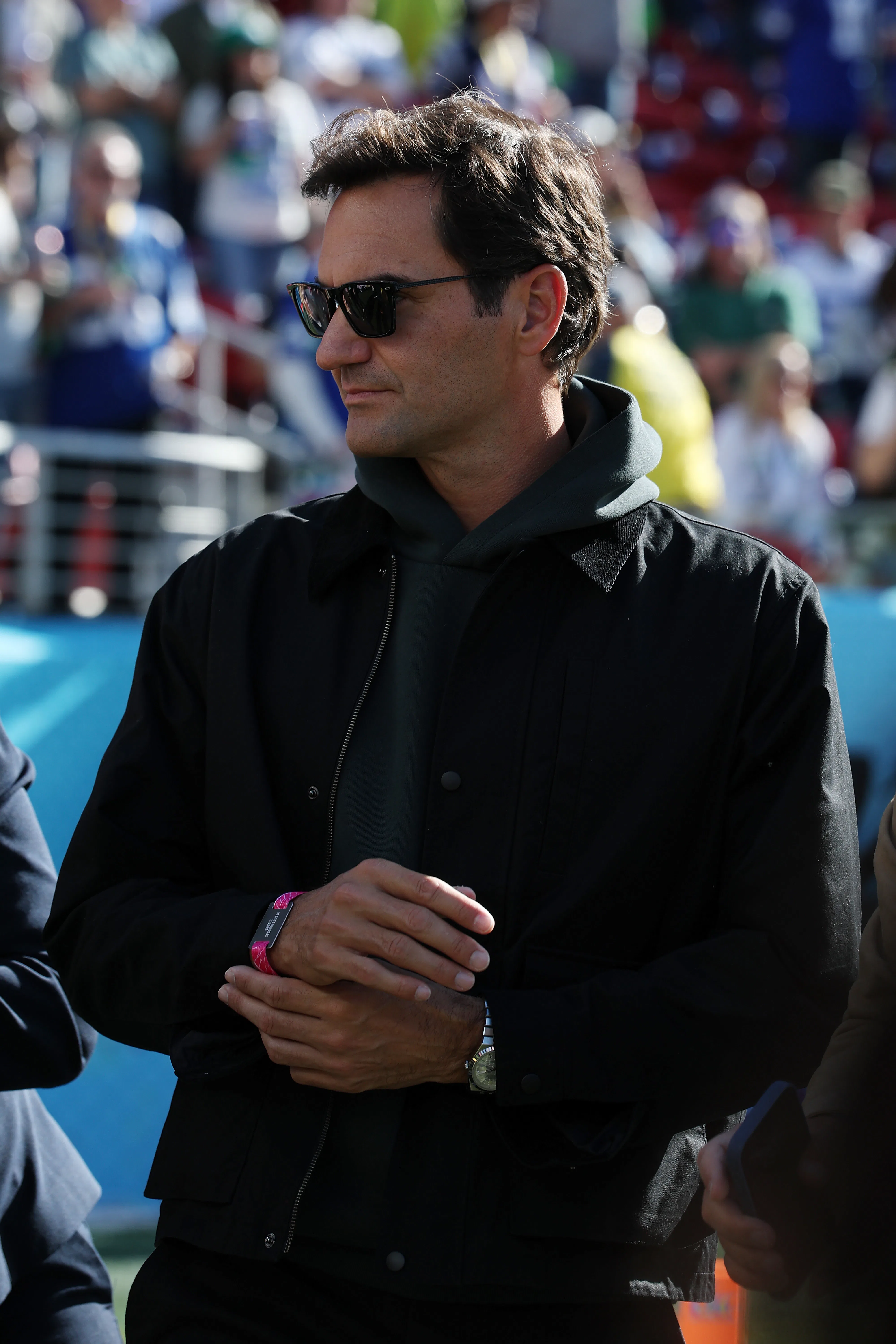The Celebrities At The 2026 Super Bowl Roger Federer