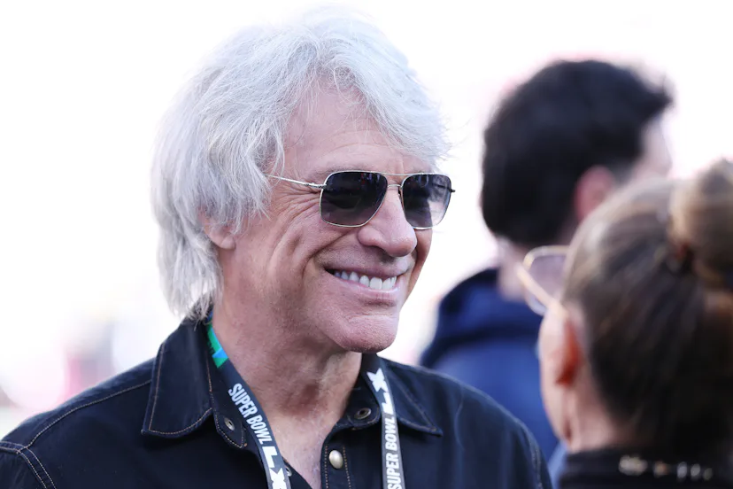SANTA CLARA, CALIFORNIA - FEBRUARY 08: Jon Bon Jovi looks on prior to the start of Super Bowl LX bet...
